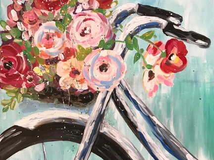 Painting Class - Bicycle Bouquet