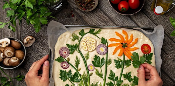 Make &amp; Take Decorated Focaccia